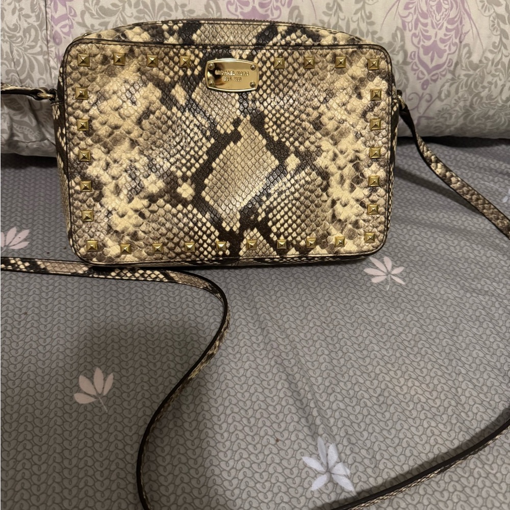 Michael Kors snake  Print Crossbody Bag